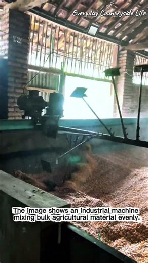 Industrial Mixing Process for Bulk Agricultural Material