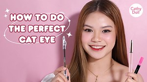 1.8K views · 16 reactions | Eyeliner check!  Create the perfect cat eye with this easy tutorial 勺 ✨2-Tone Eyebrow Pencil ✨Jet Lag Easy Eyeliner ✨Maximal Eyeliner Shop conveniently at: Visit any of our 800+ stores nationwide https://cathydollphils.carrd.co/ #CathyDollPh #UnboxingYourDoll | Cathy Doll Philippines | Facebook