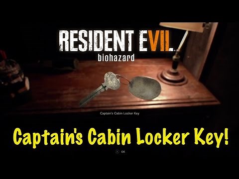Captains Cabin Locker Key Location - Resident Evil 7 (RE7)