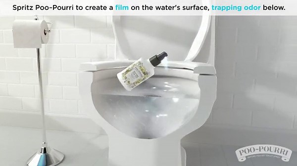 Poo-Pourri Before-You-Go 8oz Air & Toilet Freshener Lavender Vanilla Spray – Instantly Works to Trap Bathroom Odor – Plant Based Ingredients & Essential Oils – with Lavender, Vanilla & Citrus