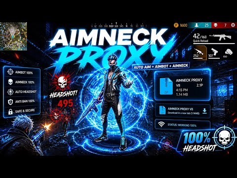 Aimbot Proxy + Aimneck DNS 🔥|| free fire headshot proxy || Drag Headshot ios || ios proxypin dns