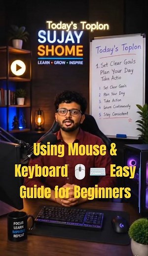 Using Mouse & Keyboard 🖱️⌨️ Easy Guide for Beginners #youtubeshorts