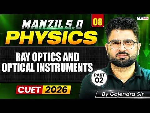 CUET 2026 Physics | Ray Optics and Optical Instruments in One Shot Part 02 | Manzil 5.0