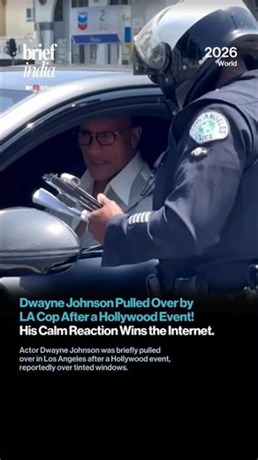 Pulled Over After Hollywood Event: Dwayne Johnson’s Calm Cop Encounter Goes Viral.