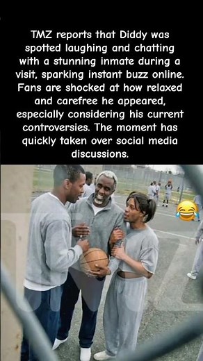 Diddy Spotted Laughing With a Beautiful Inmate 😳🔥 #celebrity