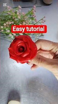 #how to make fondant rose#fondant rose #cake topper #shorts