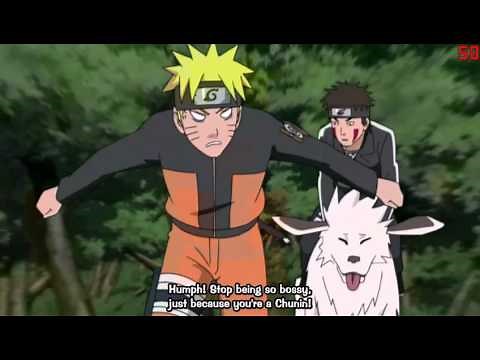 Naruto farts in Kiba's face XD