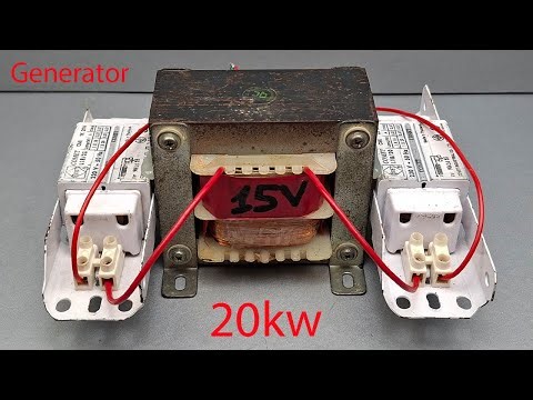I make free 220v 20kw electricity generator from transformer tools use magnet tools