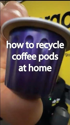 How to recycle coffee pods at home