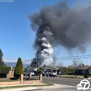 A massive explosion ignited multiple structure fires in an Ontario neighborhood on Tuesday afternoon, prompting a response from emergency personnel and evacuations of the immediate area. Watch ABC7 at 3 p.m. for the latest. https://abc7.la/3s6Vqle | ABC7