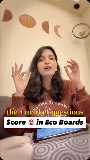 Surbhi Gupta | Economics Educator | Career & Growth Mentor on Instagram: "Economics boards me 100/100 laana mushkil nahi hai… mushkil hota hai 4 marker answer-writing ko sahi technique se karna! Boards 2026 me paper tough nahi hoga — ANSWER-WRITING tough hogi. Half mark yahaan cut hota hai 👇 ❌ point ka depth nahi ❌ diagram missing ❌ keywords missing ❌ examiner language missing ❌ conclusion nahi ❌ NCERT phrasing nahi Isi liye maine bana diya hai Class 12 Economics ka “4 MARKERS MASTER-PDF” 📘 Mo