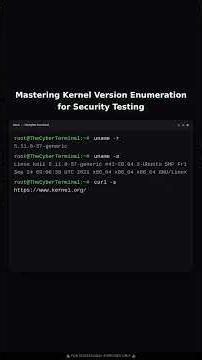 Uname: Kernel Version Enumeration for Exploits