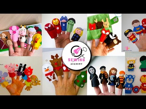 🧵 30 Adorable Felt Finger Puppets DIY | Easy & Fun Sewing Projects for All Ages 🎭✨