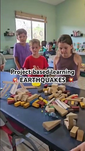 Project based learning 💥 earthquakes! Can your structure survive the quake? 😬