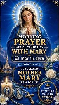 Saturday Morning Prayer 🙏 Marian Devotion | May 16, 2026