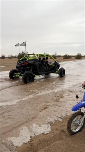 RZR MUDDING IN GLAMIS FLOOD!!!