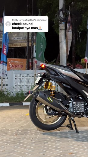 Replying to @TigaTigaDua Tipis tipis sound Rob1 aerox new 🔥#aerox #aerox155 #ohlins #brembo #rob1 #fyp