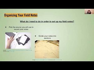 2. Taking Field Notes: Organizing Your Notes