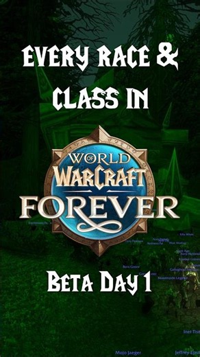 WoW Forever: Every New Race/Class Combo (Beta Gameplay) #worldofwarcraft #gaming #wowforever
