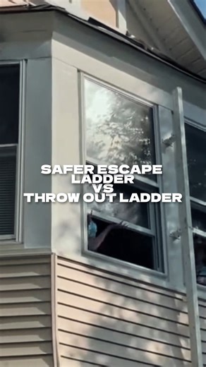 Safer Escape Ladder vs. Throw-Out Ladder! Why lift and throw when you can open in a second? ✅ Quick-deploy design ✅ Safe for kids & families ✅ Multiple people can descend at once Escape smarter. Escape safer. www.saferescape.com or call us (725) 237-2273 #SaferEscape #FireEscapePlan #saferescapeladder #homesafety #SafetyGear #SafeLiving #LadderSafety | Safer Escape Ladders