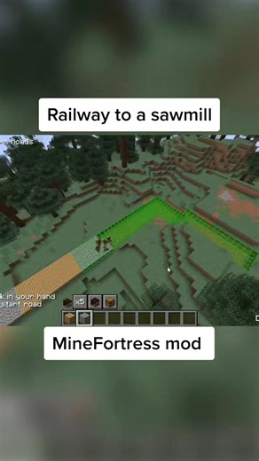 Building Railroads in MineFortress Mod | Multiplayer Minecraft Tutorial