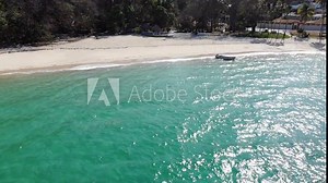 Panama in February drone shoots of Contadora Island featuring beaches sand sea blue skies and relaxing times. the shoots are flying over Contadora Island to show the beaches the sea and blue skies