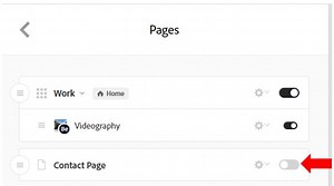 Adobe Portfolio: Add a Contact Page