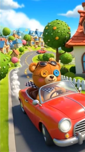 taddy driver 🐻🐨😂😀 #DreamScreenAI #funny #shortvideo #cartooncartoon