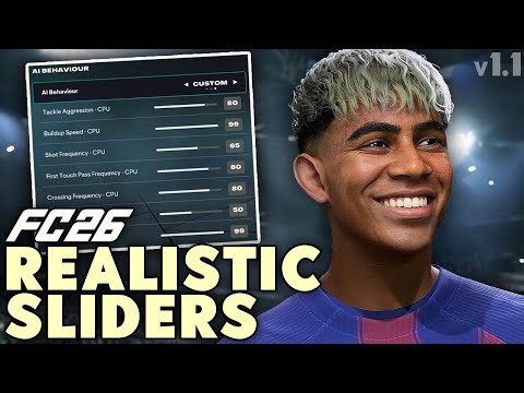 MAKE FC 26 REALISTIC | BEST Sliders! (v1.2.1 Update)