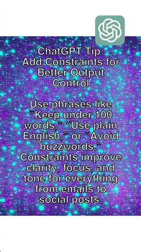 Give Clear Limits for Tighter Results! #chatgpt #control