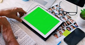 Graphic designer working at desk