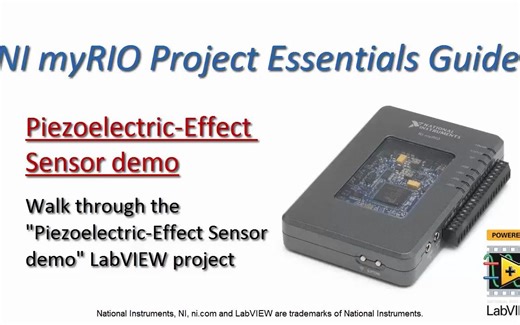 NI myRIO- -Piezoelectric-Effect Sensor demo- LabVIEW project