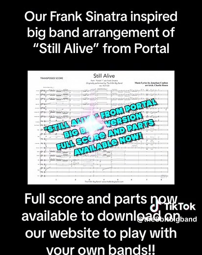 Head to the link in our bio to download! Long live video game music! Happy big band-ing :)