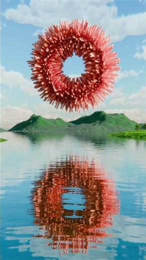 Abstract doughnut #blender #blender3d #3d #cgi #art #render #animation