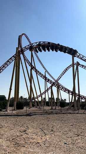 Thrilling Velociraptor Roller Coaster Ride at IMG Worlds Dubai