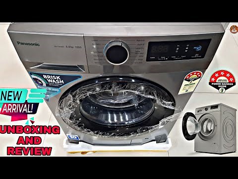 Panasonic 6.0 KG 1000 Rpm Front Load Washing Machine Unboxing And Review || NA-106MB3L01 2021