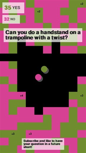 Can you do a handstand on a trampoline with a twist?