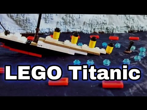 LEGO Titanic sinking stopmotion animation