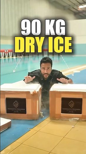90kg dry ice in swimming pools 😱😲 #dryice #experiment #dryiceexperiments #scienceexperiments