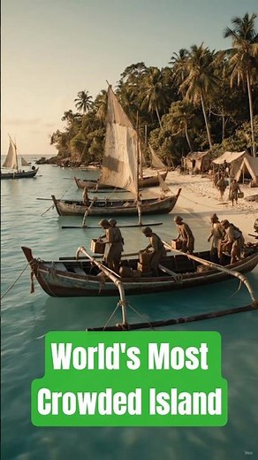World's Most Crowded Island!#worldfacts