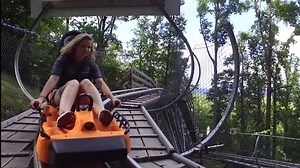 "Come ride the hill, feel the thrill" day, night, rain, or shine. Make time for family fun this fall break. | Smoky Mountain Alpine Coaster