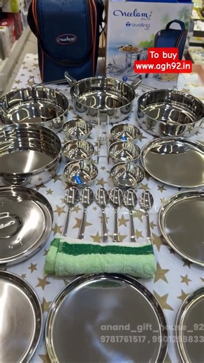 Best travelling Lunch box | with mini dinner set | pure stainless steel | best for 6 members | offer