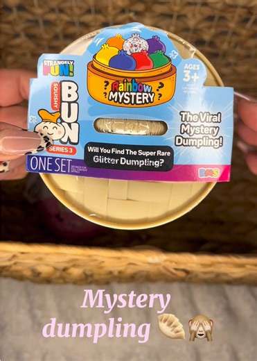 Blind bag/box basket 🙈 Restock coming soonnnn, lmk if you have any suggestions :) Tags 🏷️ blind box opening, five below, five below dumplings, mystery, glitter dumpling, fidget toys