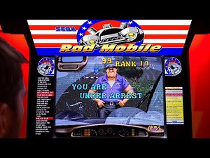 Rad Mobile Arcade Cabinet MAME Gameplay w/ Hypermarquee