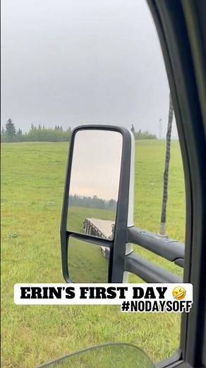 ERIN’S CLASS 1 DRIVING TEST ….IN A FIELD …FIRST TIME DRIVIN’ TRUCK 🤣🤣