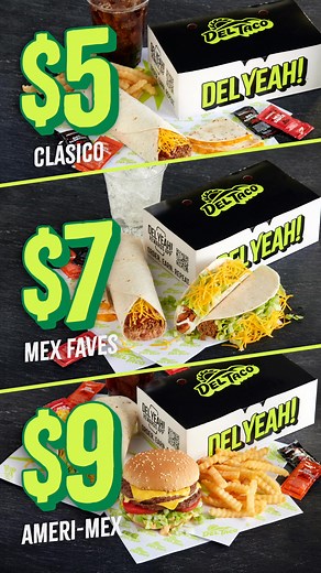 149K views | El Big Boxes now at Del Taco! Choose from the $5 Clásico, the $7 Mex Faves and $9 Ameri-Mex Box. | Del Taco | Facebook