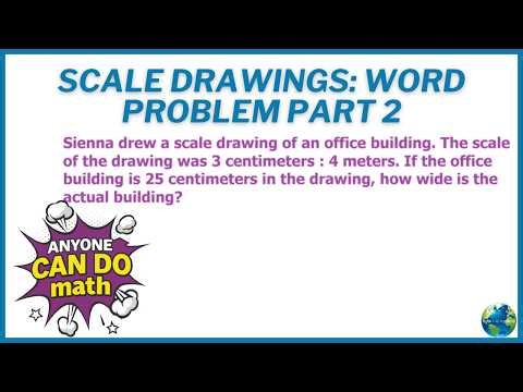 Scale Drawings Word Problem Part 2