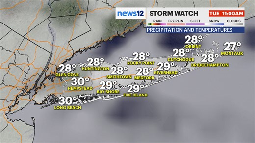 Cold weather into the new year plus some light snow and flurries. See timing below. Matt Hammer will have an updated Snow Forecast Map starting at 5pm on longisland.news12.com and the News12app | News12 Long Island Meteorologist Rich Hoffman