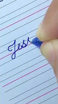 Jessica - Beautiful name in Cursive writing | Cursive writing for beginners | i Write #shorts