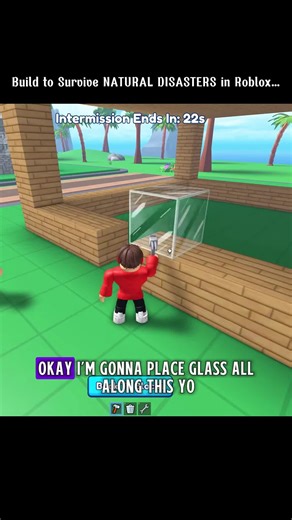 Build to Survive NATURAL DISASTERS in Roblox...Part 2 #roblox #robloxgames #robloxfyp